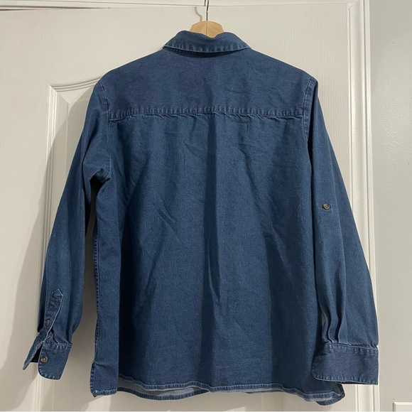 Charter Club Soft Denim Button Down Shirt Women’s  18W - Picture 2 of 8